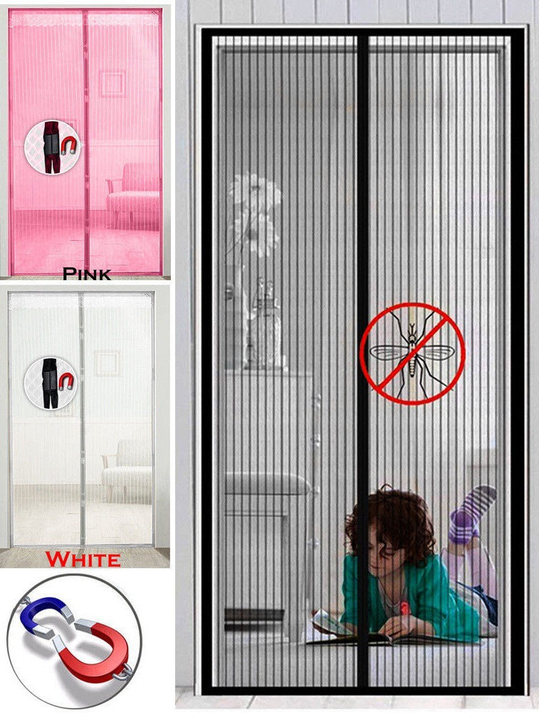 Hot-selling Magnetic Soft Yarn Anti-Mosquito And Fly Vertical Strip Mesh Encryption Door Curtain 210*100WT01